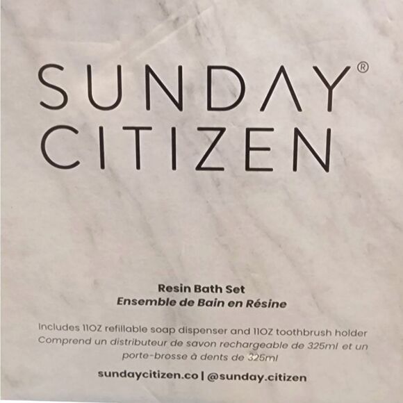 Sunday Citizen Resin Bath Set (Faux Marble) - Picture 6 of 6